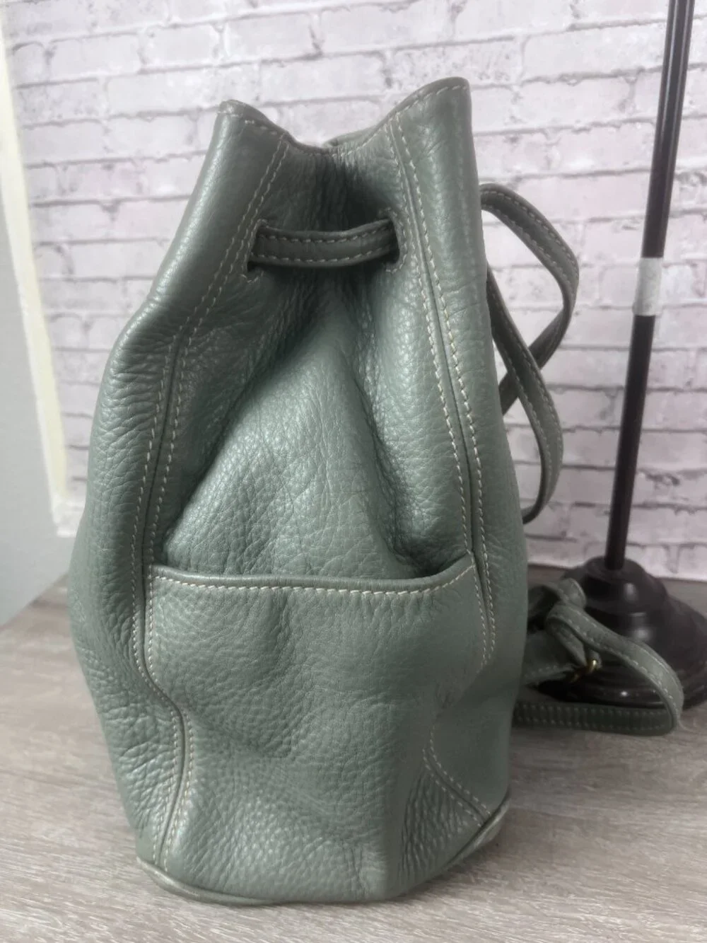 Rare Color COACH Vintage Sonoma Sling Bag Natural Grain Leather Crossbody 4922
